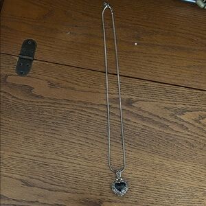 Elegant Silver Heart Pendant Necklace